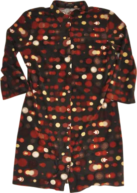 00's Polka Dotted Shirt Dress by Geisha
