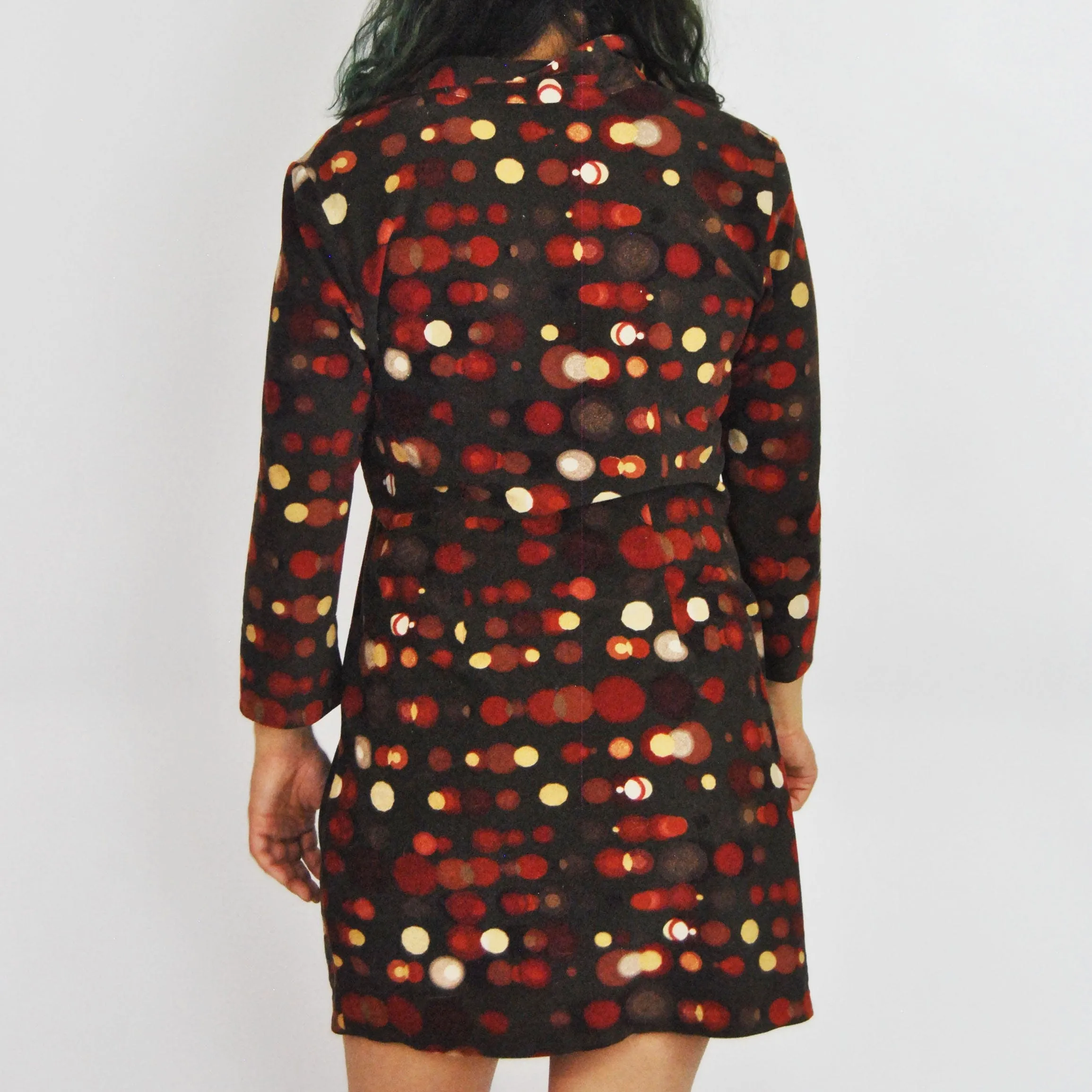 00's Polka Dotted Shirt Dress by Geisha