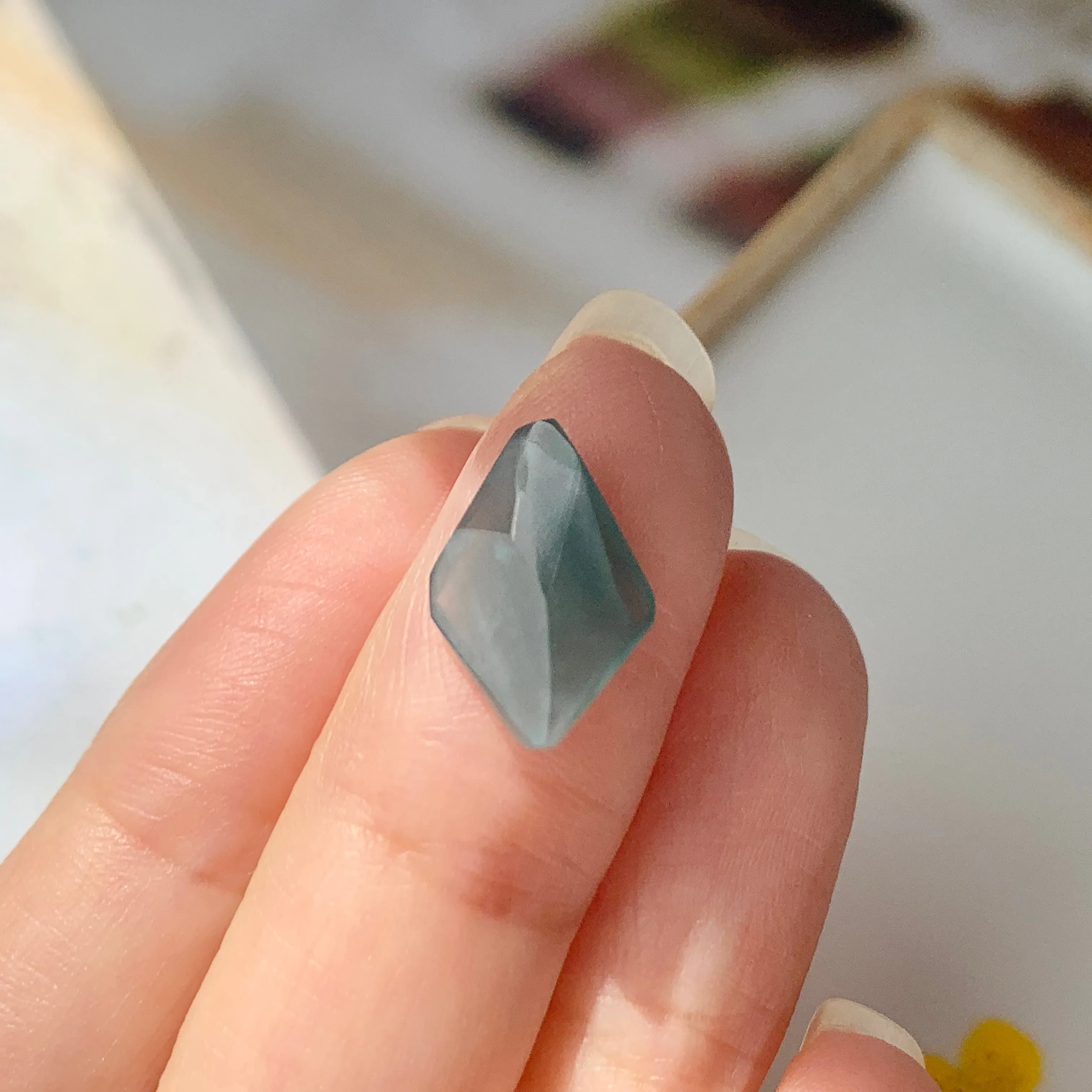 4.05 cts A-Grade Natural Greenish Blue Jadeite Rock Shape No.130370