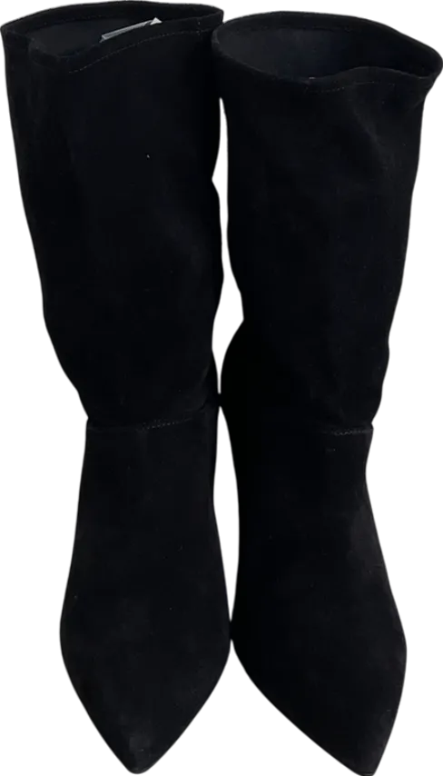 All Saints Black Orlana Suede Boots UK 5 EU 38 👠