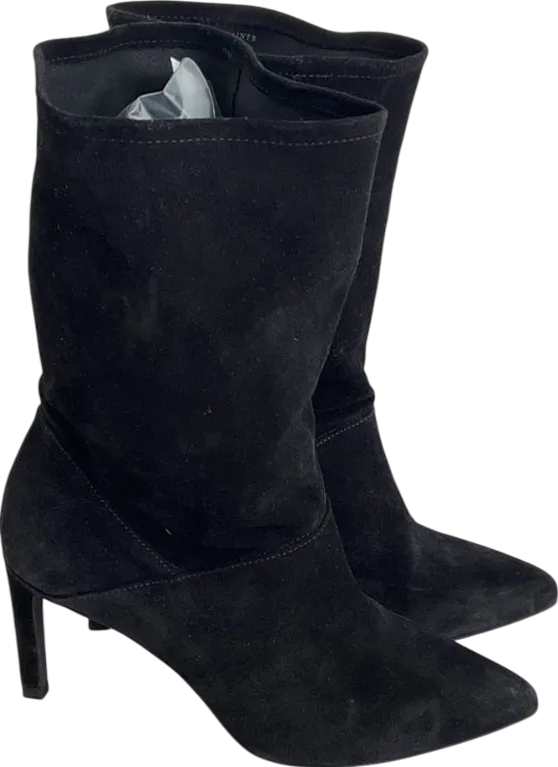 All Saints Black Orlana Suede Boots UK 5 EU 38 👠
