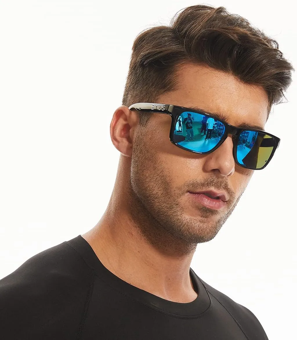 Bnus italy made classic sunglasses corning real glass lens w. polarized option