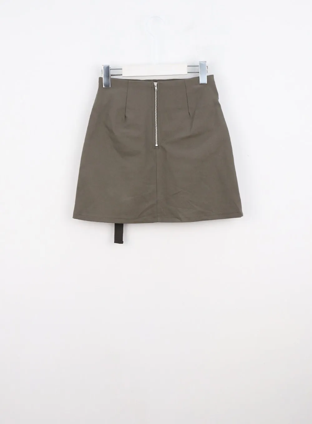 Buckle Waist Strap Pocket Mini Skirt CO327