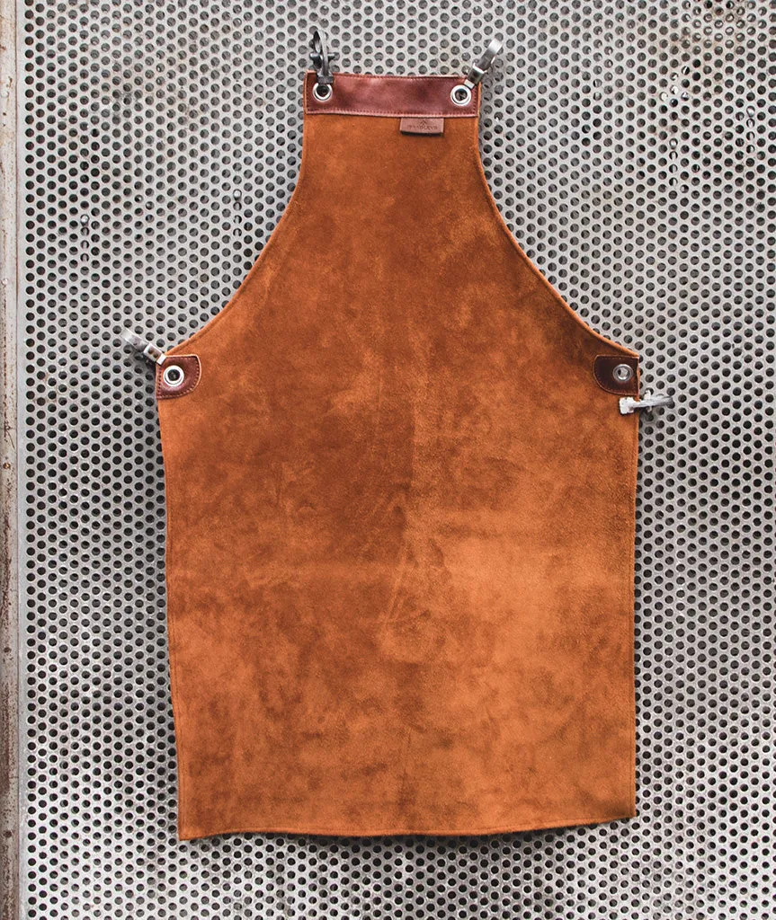 Heritage Suede Leather Full Length Apron