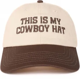 InnoBeta Cowboy Gifts Hat Cap for Men, Funny Adjustable Embroidered Cowboy Trucker Hat