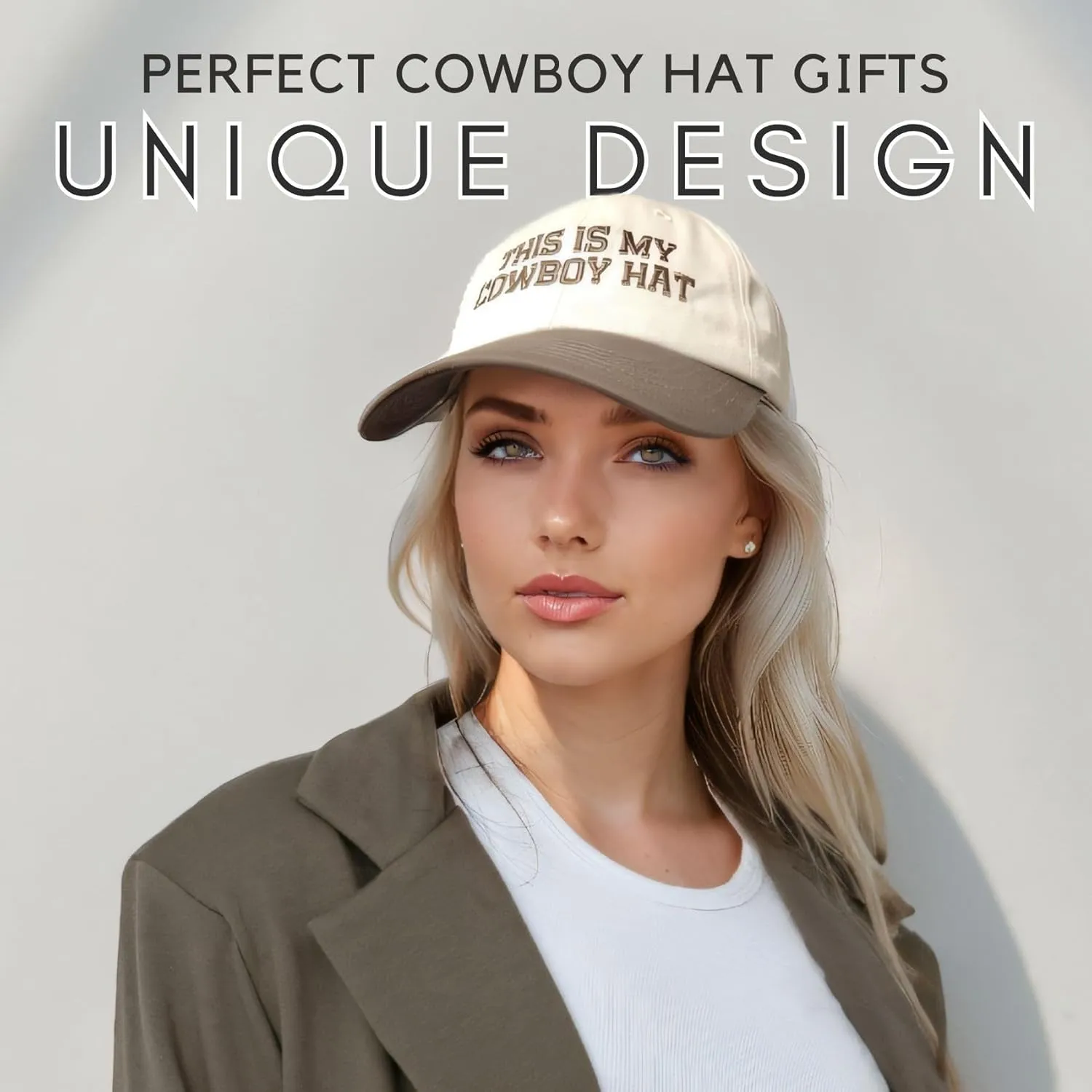 InnoBeta Cowboy Gifts Hat Cap for Men, Funny Adjustable Embroidered Cowboy Trucker Hat