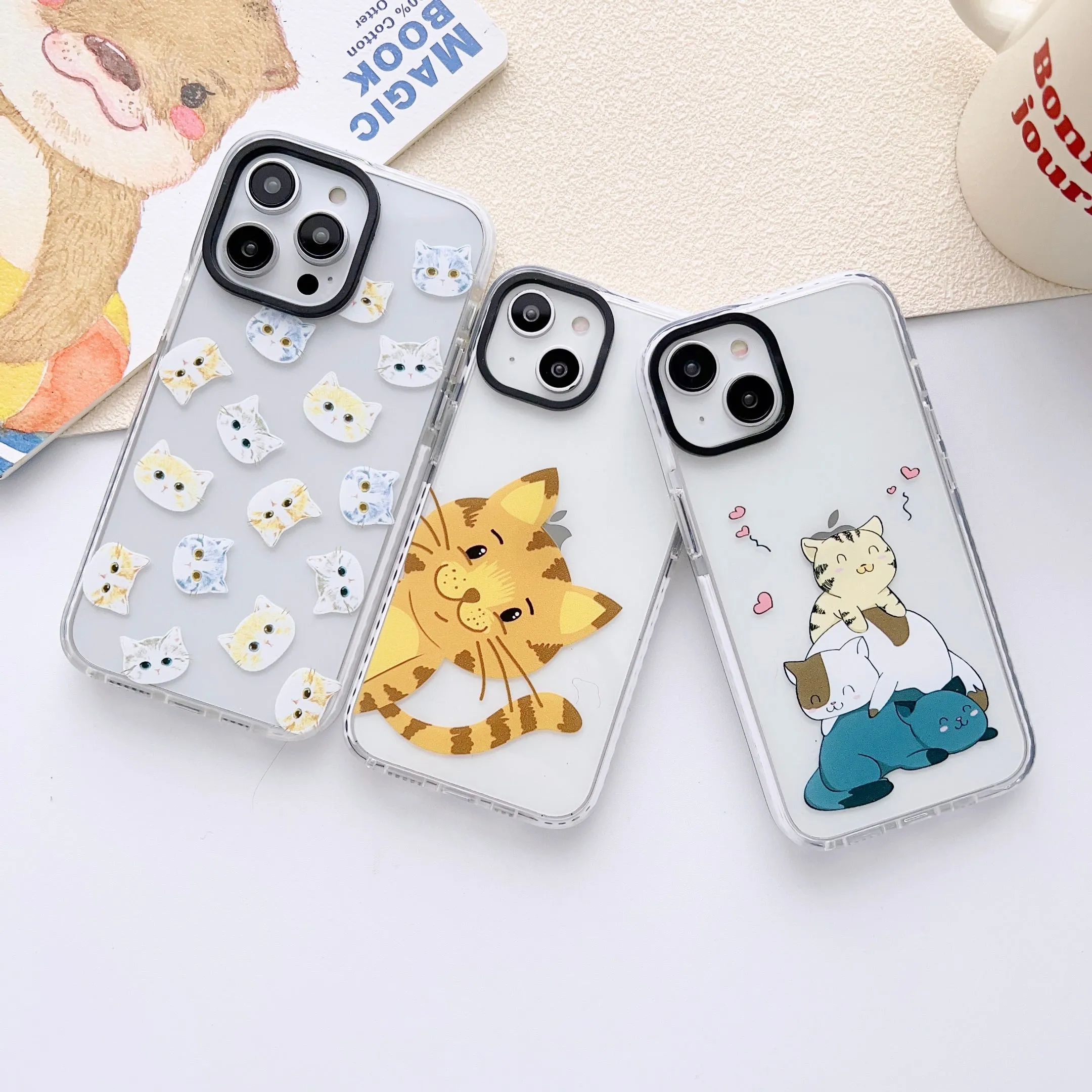 iPhone Impact Proof Silicon Case ( Cat Family )