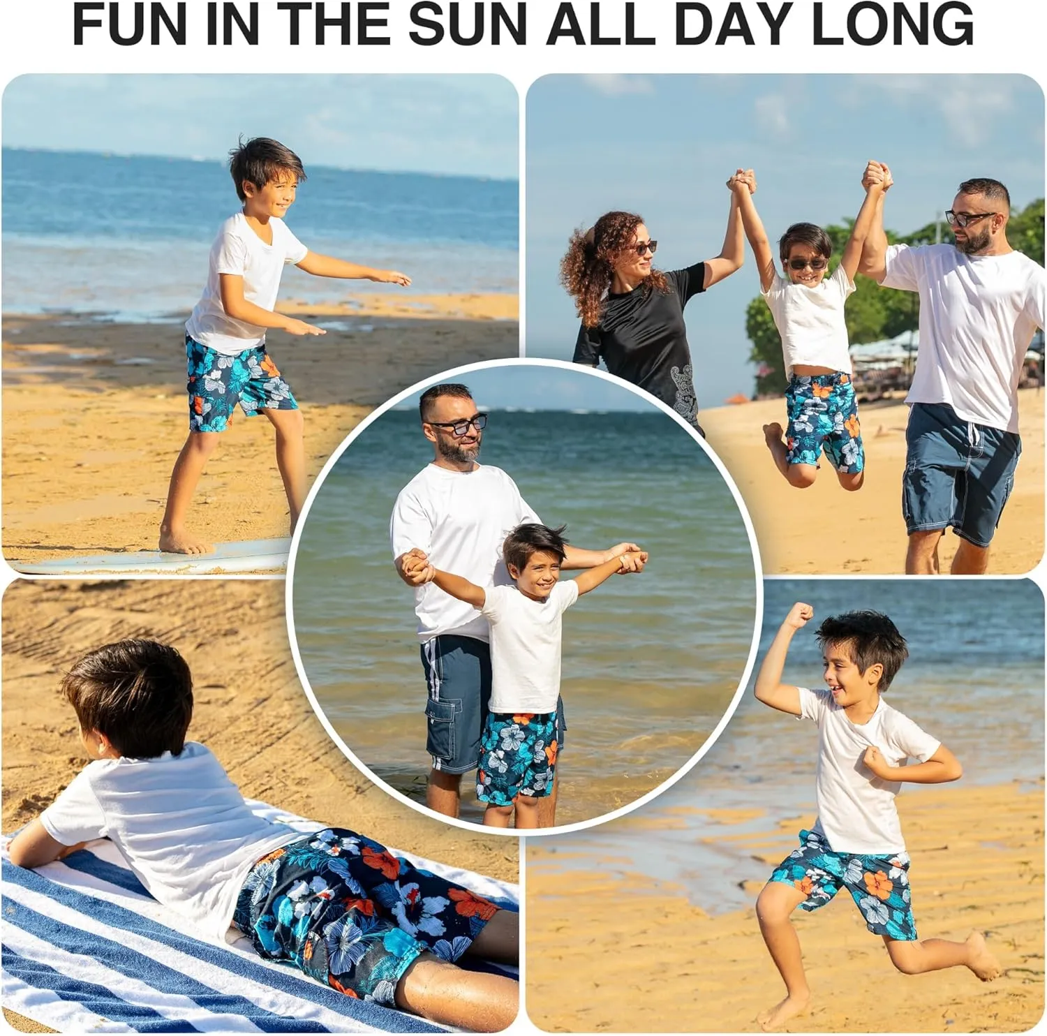 Kanu Surf Viper Boys Swim Trunks with UPF 50  Sun Protection-Quick Dry Boys Swimsuit