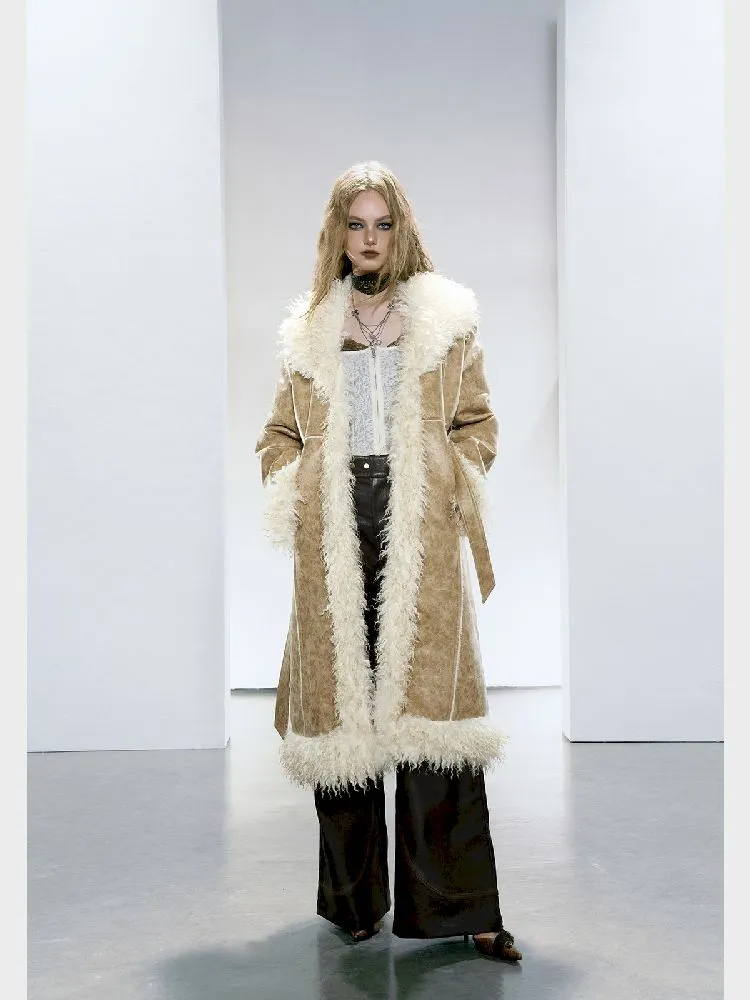 Long suede coat【s0000005150】