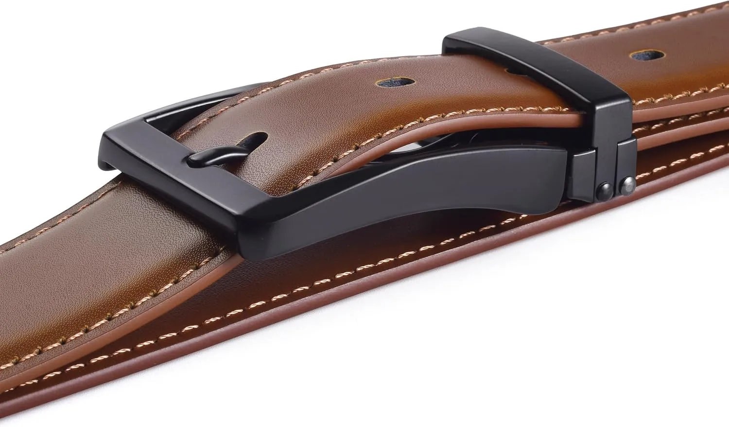 Men's Dress Belt Black Leather Belts for Jeans