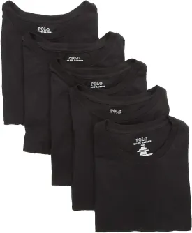 POLO RALPH LAUREN Slim Fit Undershirt w/Wicking 5-Pack Crews