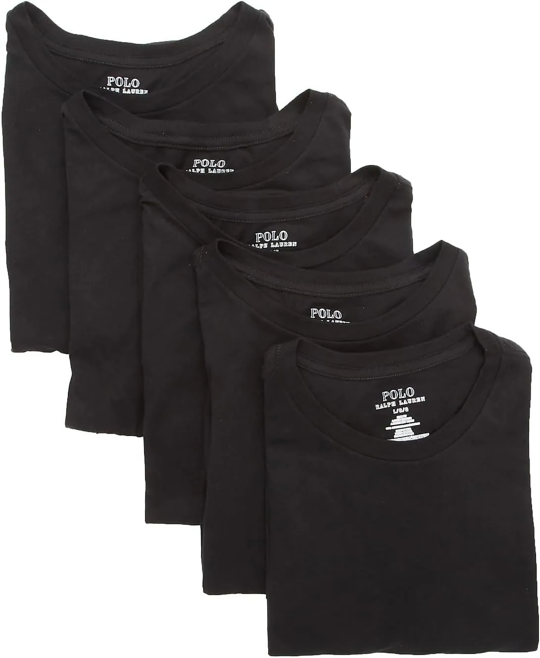 POLO RALPH LAUREN Slim Fit Undershirt w/Wicking 5-Pack Crews