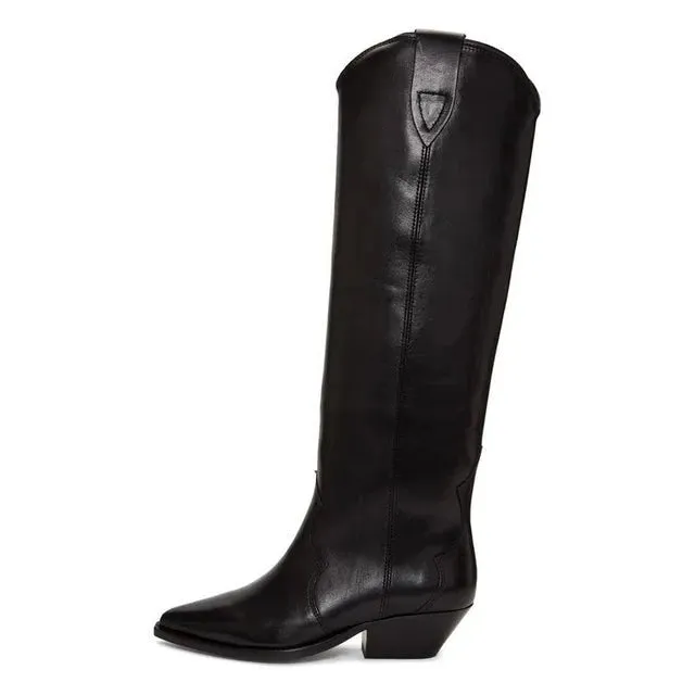 Pre Order:  Slip On Leather Cowboy Boots