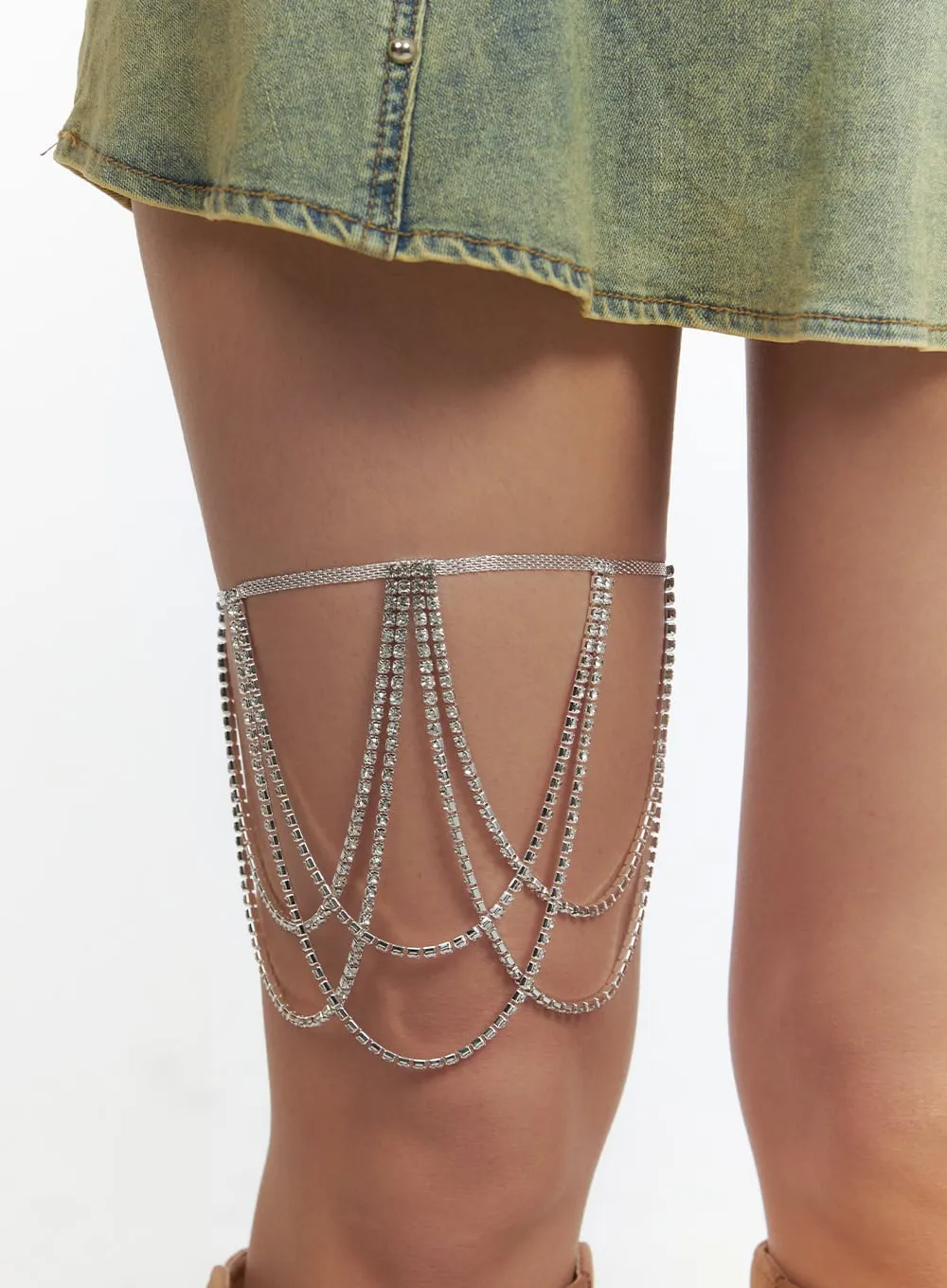 Rhinestone Tight Chain OU404