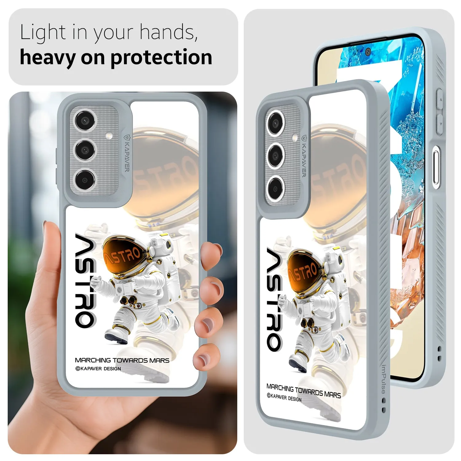 Samsung Galaxy M35 Back Cover Case | Astro-Gray