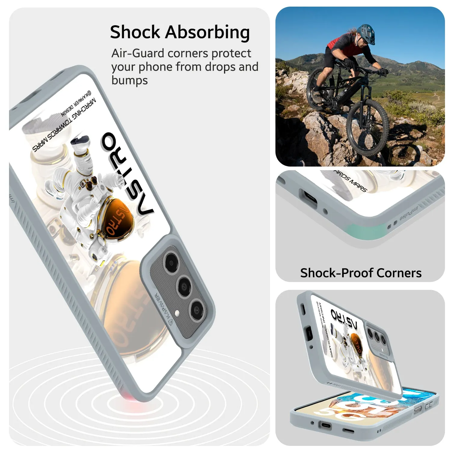 Samsung Galaxy M35 Back Cover Case | Astro-Gray