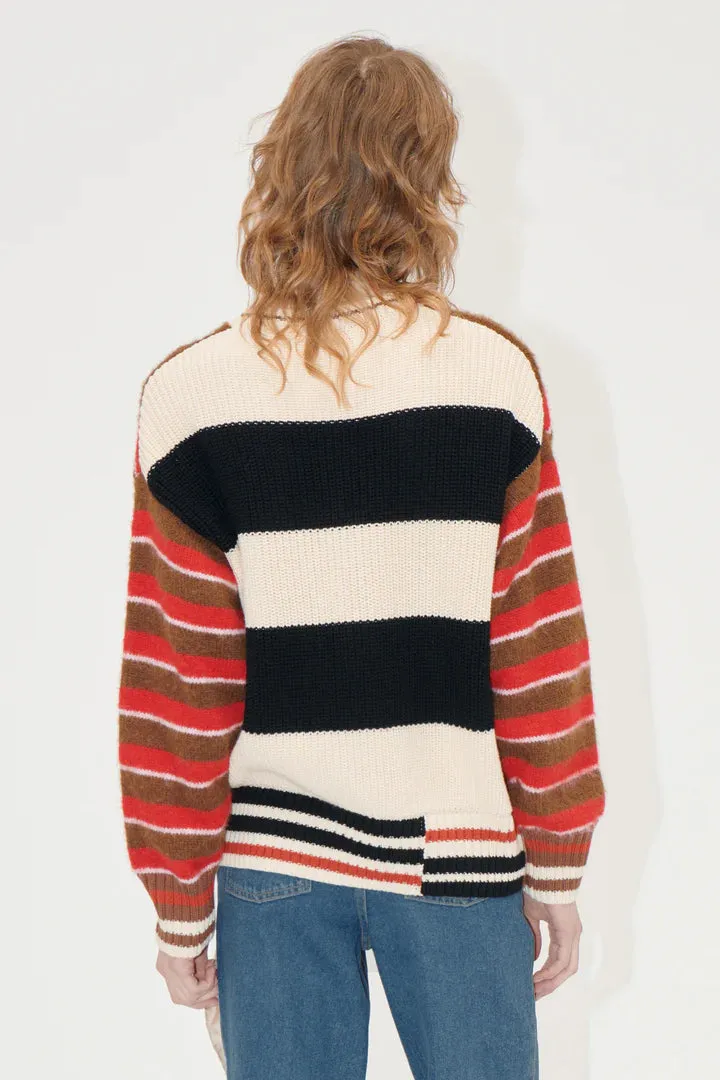 Stine Goya Pullover Hybrid Stripe