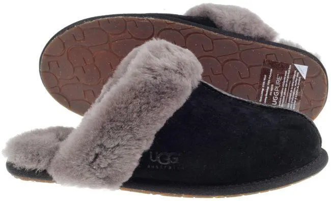 Ugg Boots Womens Scuffette II Slipper Black Grey