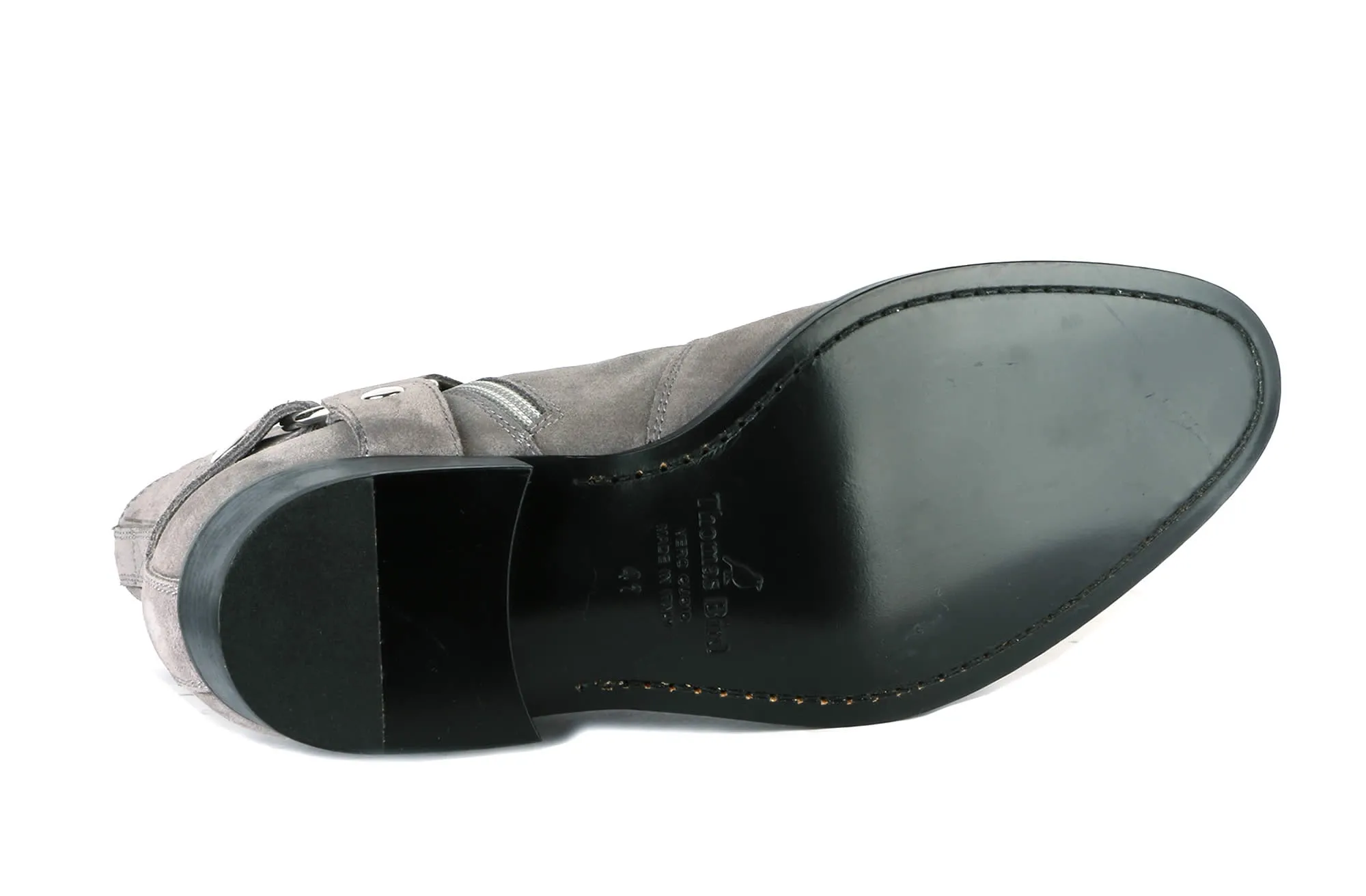 Vincent Harness Zip Boot Grey Suede