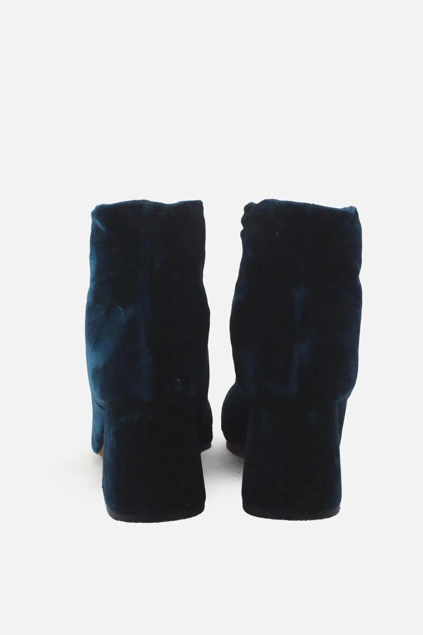 Zara Trafaluc Zipper Block Ankle Boots | Suede
